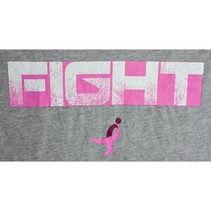 Susan G Komen Fight Cancer Graphic T-Shirt, Women's Medium Gray